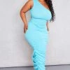 Plus Blue One Shoulder Textured Midi Dress -US Dresses Sales Store 000534d0f16222bd04605b726bd02efcbdc92c19 cnd9986 3