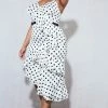 Plus White Polka Dot Ruffle Detail Midi Dress -US Dresses Sales Store 018a2939499aea1fcd5953e009930827941b1800 cnd4879 3
