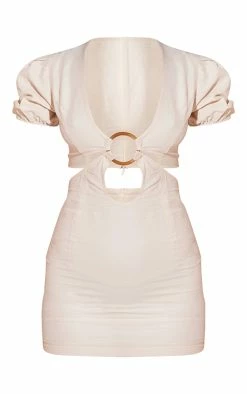 Stone Linen Ring Detail Cut Out Bodycon Dress -US Dresses Sales Store 02a8a9624c6f76c21dcdee54bc68556eb5784090 cmw6476 6