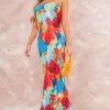 Multi Floral Abstract Print Plisse Bandeau Cowl Back Maxi Dress -US Dresses Sales Store 06b77e95a5ec598a8ed394691ac3f08f55b3b926 cne8712 2