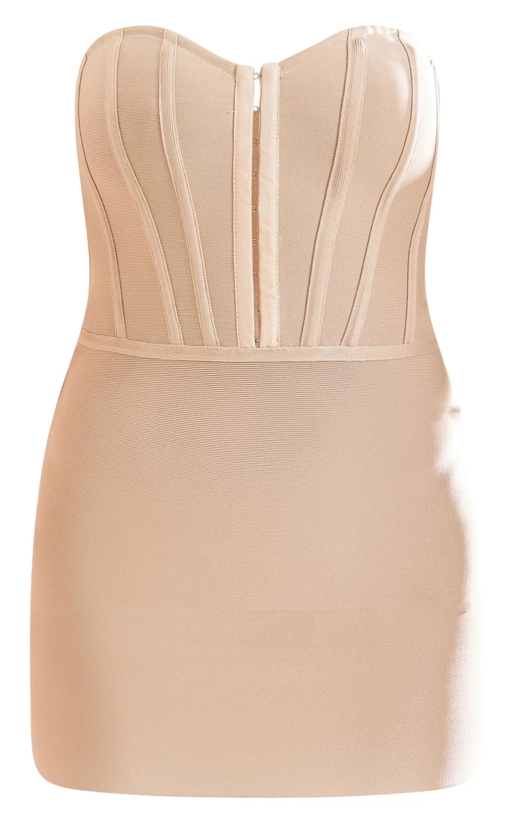 Stone Bandeau Bandage Hook & Eye Bodycon Dress 7 Stone Bandeau Bandage Hook & Eye Bodycon Dress - Image 5