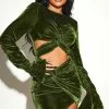 Olive Velvet Twisted Cut Out Detail Ruched Sleeve Bodycon Dress -US Dresses Sales Store 07fe4b6c6391afac893f9d8095a24dfdaa77c9e6 cmu4051 1