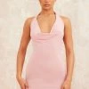 Blush Slinky Cowl Lettuce Hem Detail Halter Bodycon Dress -US Dresses Sales Store 08298b6b41e2c523dbb57b9d80094ffde1fc78e7 cnd7735 1