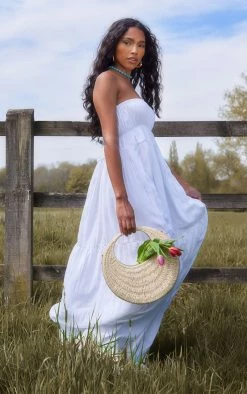 White Bandeau Cut Out Back Floaty Maxi Dress -US Dresses Sales Store 087e94e76b79d389b8f70926b2cbd1472b28c1b0 cnd8933 3