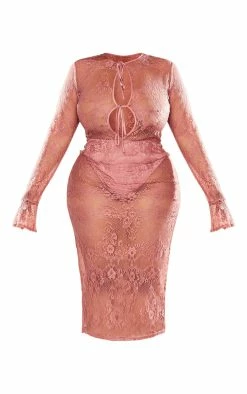 Plus Rose Lace Cut Out Midi Dress -US Dresses Sales Store 08b10d065c886f35274e5f27f2bd036de92e447e cnc7297 5