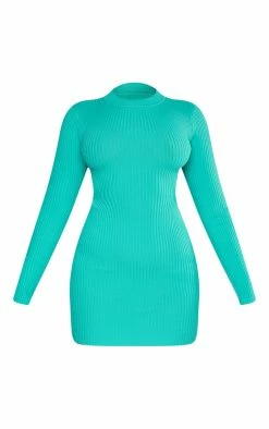 Turquoise Rib Knit Open T-bar Back Dress -US Dresses Sales Store 0ae87aaec8937d7600be3ba19a5e483bc1198216 cnb6432 5