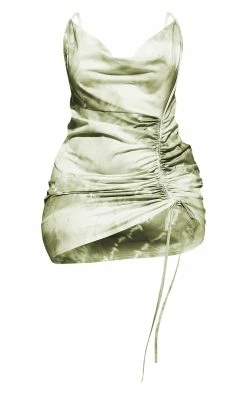 Plus Khaki Tie Dye Cowl Ruched Front Bodycon Dress -US Dresses Sales Store 0b2727d7439d1131dd7210b1b904147a93f5f89c CMK1556 5