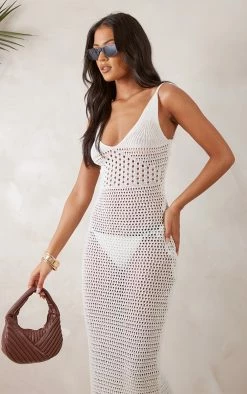 Tall Beige Strappy Knitted Maxi Dress -US Dresses Sales Store 0f95656c1a1d790ce2d07ed1aa44d9a2eacaeb6b cne2407 4