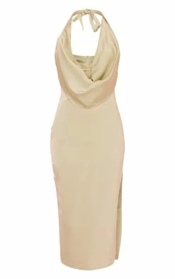Sage Green Satin Cowl Halter Strap Midaxi Dress -US Dresses Sales Store 0ff42c33b4b7383c820a4ee8370700810638d161 cnd2214 5