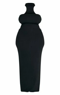 Plus Black Crepe Neck Detail Maxi Dress 11 Plus Black Crepe Neck Detail Maxi Dress -US Dresses Sales Store 116ef373682235854c6b82c1df5398b82224c0b1 cnd4973 5