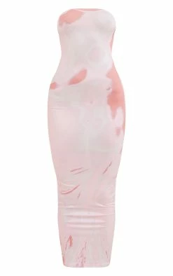 Pink Body Print Slinky Bandeau Midaxi Dress -US Dresses Sales Store 158194129f8ed77527bcabf8114412f87dbe4974 cne2714 5