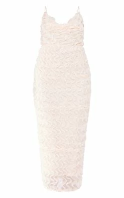 Cream Chiffon Ruffle Cowl Strappy Maxi Dress -US Dresses Sales Store 15ada408d2e97ea0d37b24ad9c62d06c50ebf3fa cne2928 5