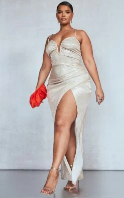 Plus Gold Diamante Strap V Bar Glitter Midaxi Dress 9 Plus Gold Diamante Strap V Bar Glitter Midaxi Dress -US Dresses Sales Store 16436a251de03870a1bfad693f0523e143f78716 cnb5230 3