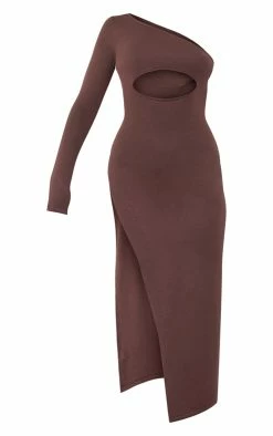 Chocolate One Shoulder Knit Maxi Dress -US Dresses Sales Store 182dfc7f16503cefaf555301ff2a1dd087cee276 cmz8153 5
