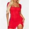 Shape Red Rib Square Neck Split Front Bodycon Dress -US Dresses Sales Store 18700e033073aa094ddcc85fe7ddfc6274d99b00 cms9751 1