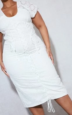 Plus White Broderie Anglaise Lace Up Midi Dress 10 Plus White Broderie Anglaise Lace Up Midi Dress -US Dresses Sales Store 19cfc84baa80e55747b81786f15f79ae15eddfca cnd4877 4