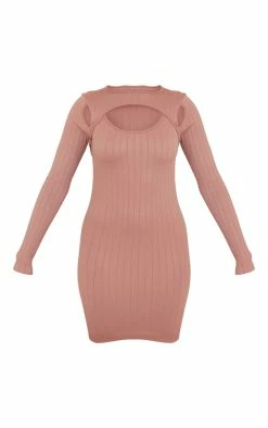 Clay Structured Contour Wide Rib Racer Neck Bodycon Dress -US Dresses Sales Store 1a1aed6eaae24c1bd4fef20f66c903890808ec09 cna0957 5