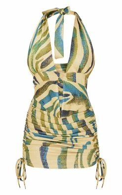 Green Zebra Print Ring Detail Ruched Side Bodycon Dress -US Dresses Sales Store 1a8b2ddc78cf845161b7fe0b4ce4e8beed2c0e55 cmy7171 6