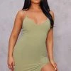 Khaki Strappy Split Hem Bodycon Dress -US Dresses Sales Store 1aa4d971dbcc65ec9442bebcde1ae09a00f4f666 cnd8889 1