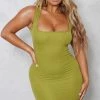Shape Olive Textured Square Neck Bodycon Dress -US Dresses Sales Store 1ae9c65c7d694b0b8a763ebfaa19e6c839fecce8 cna8730 1
