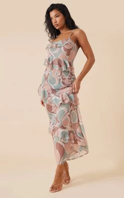 Multi Abstract Print Chiffon Frill Detail Maxi Dress -US Dresses Sales Store 1c94aca220d845e8282e3ee35697d079e3f6df09 cnd7601 3