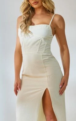 Sand Corset Detail Side Split Strappy Midaxi Dress 9 Sand Corset Detail Side Split Strappy Midaxi Dress -US Dresses Sales Store 1dc72f721b5b09658d94e2682556cc05644d3568 cnd4287 4