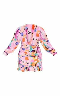 Plus Multi Ruched Plunge Front Bodycon Dress -US Dresses Sales Store 239429864ff7c91ad736018f5010b0ec9e54e044 cmw4094 6