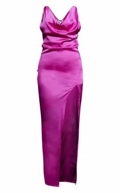 Pink Diamante Cross Back Detail Satin Cowl Maxi Dress -US Dresses Sales Store 257a0e88871e923b50aebc88e28ed3a8eedda685 cnb7993 5