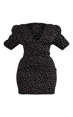 Plus Black Polka Dot Puff Sleeve Tea Dress -US Dresses Sales Store 259af97b760a8a1d153faf56c6bb6d342d9e8f87 cmw2873 6