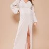 Maternity Champagne Plisse Maxi Dress With Split -US Dresses Sales Store 27676fae2047f84e5ba0f339675f30c3068983c3 cnd3091 1