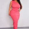 Plus Pink One Shoulder Textured Midi Dress -US Dresses Sales Store 28c38e2f3131de48fff5a0e3ecd972ab09588c1e cnd9985 1