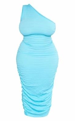 Plus Blue One Shoulder Textured Midi Dress 10 Plus Blue One Shoulder Textured Midi Dress -US Dresses Sales Store 293a9dad1691046099096f1ba6b16268ff3f4608 cnd9986 5