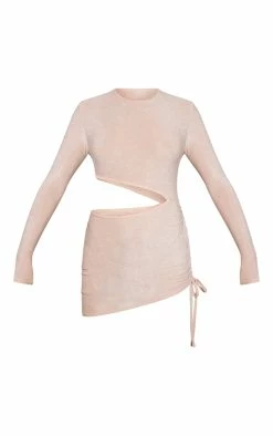 Gold Metallic Cut Out Ruched Mini Dress -US Dresses Sales Store 29b84e9e7471bb5b281e211585cc75dcabb8a9e9 cna9043 5