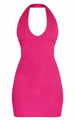 Hot Pink Ribbed Halterneck Tie Back Bodycon Dress 11 Hot Pink Ribbed Halterneck Tie Back Bodycon Dress -US Dresses Sales Store 2ae5e038d763d57e7ad233ea3d816786347b0754 cmv0587 6