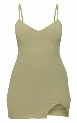 Khaki Strappy Split Hem Bodycon Dress 11 Khaki Strappy Split Hem Bodycon Dress -US Dresses Sales Store 2d1b4396baff5b4cdaf5626f3e73b535406cd565 cnd8889 5