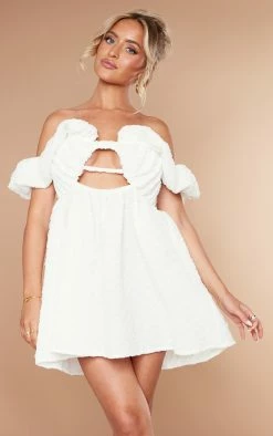 Petite White Floral Textured Mini Dress 9 Petite White Floral Textured Mini Dress -US Dresses Sales Store 2eddef6707646a2adc87df9bea8d2bb294002b19 cnd7148 3