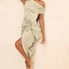 Sage Green Satin Off The Shoulder Draped Skirt Midi Dress 1 Sage Green Satin Off The Shoulder Draped Skirt Midi Dress -US Dresses Sales Store 2f91c3677d2bd7b054618e269c250b5d1ebdae26 cmz9087 1