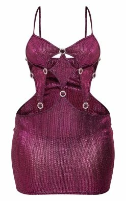 Shape Hot Pink Metallic Diamante Trim Cut Out Bodycon Dress -US Dresses Sales Store 30c50affe89d5b24fe572d8df5c7358f52f2bbc8 cna5993 5