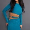 Teal Green Slinky Cut Out Waist Ring Detail Bodycon Dress 1 Teal Green Slinky Cut Out Waist Ring Detail Bodycon Dress -US Dresses Sales Store 36400df6c2a767385d61eaebdf32a3ee81126212 cnc2291 1