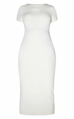 Maternity Cream Contour Jersey Short Sleeve Midi Dress -US Dresses Sales Store 3669f1dd949150e974b4dcba0c971fbc145f46db cmu1101 6