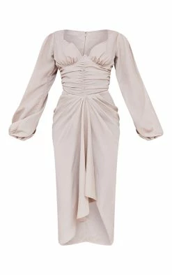 Stone Underbust Detail Ruched Midi Dress -US Dresses Sales Store 36d8f52e1fcd7c481ada1b9bc11425c6a6df032c cmw6959 6