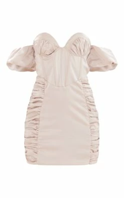 Stone Satin Corset Detail Ruched Panel Bodycon Dress -US Dresses Sales Store 38c039a2a57dbdfd895050e78ce1297015077104 cnd2306 5