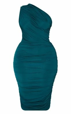Plus Emerald Green Slinky Ruched One Shoulder Longline Midi Dress 11 Plus Emerald Green Slinky Ruched One Shoulder Longline Midi Dress -US Dresses Sales Store 3c353a3d946df41ebab62c1dcdbce1bd1b872b02 cmu8698 6