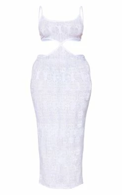 Shape White Textured Cut Out Strappy Maxi Dress -US Dresses Sales Store 4146bd03be0b09ab93c7549d7161a02ce980de9e cne0368 5
