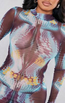 Shape Green Dot Detail Mesh Midi Dress -US Dresses Sales Store 423006c2fc0423948fd4332023ed5a00f6a53dae cnd2683 4