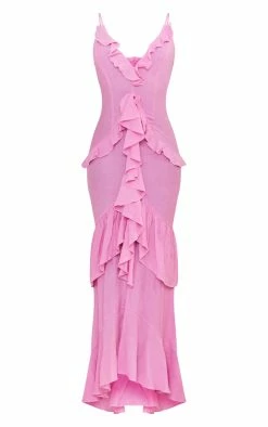 Tall Pink Textured Frill Maxi Dress 11 Tall Pink Textured Frill Maxi Dress -US Dresses Sales Store 47de1774b6bc530947411218591dcc691f2d9e7c cne2097 5