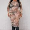Plus Beige Denim Printed Mesh Long Sleeve Midi Dress -US Dresses Sales Store 49e94725c340aacb4502590d7c7f839920242665 cnc0705 1