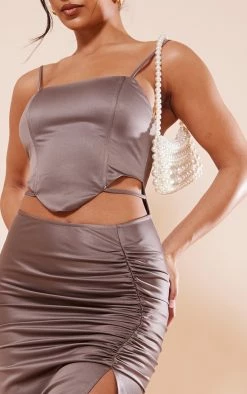 Grey Satin Corset Ruched Skirt Strappy Midaxi Dress 10 Grey Satin Corset Ruched Skirt Strappy Midaxi Dress -US Dresses Sales Store 4a784c7b01224dbd1235b369915931314744e040 cnc7733 4