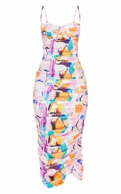 Multi Abstract Print Asymmetric Detail Ruched Midaxi Dress -US Dresses Sales Store 4ae92fd30446c690eda2fac9c9b4fd6278a2ce11 cmw5565 6