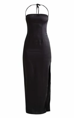 Black Satin Halterneck Split Side Midaxi Dress 11 Black Satin Halterneck Split Side Midaxi Dress -US Dresses Sales Store 4d1e14e8dc71a457391db21847b97fbb60ddc228 cnc8360 5